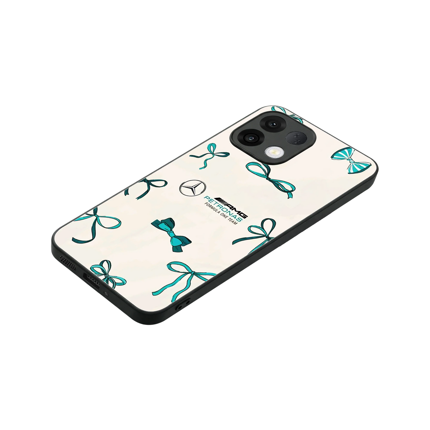 AMG X Bows stylish phone case for oppo k13 5g | glossy glass and slim fit