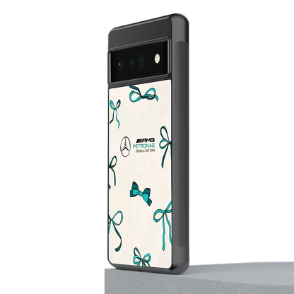 AMG X Bows stylish phone case for google pixel 6 pro | glossy glass and slim fit