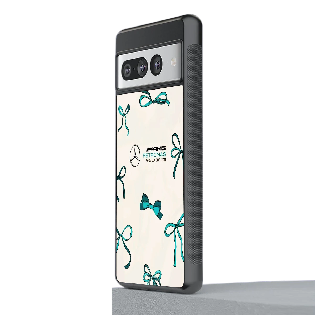 AMG X Bows stylish phone case for google pixel 7 pro | glossy glass and slim fit