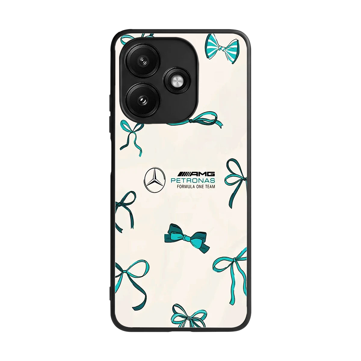 AMG X Bows back phone cover | glass case for redmi 12 5g