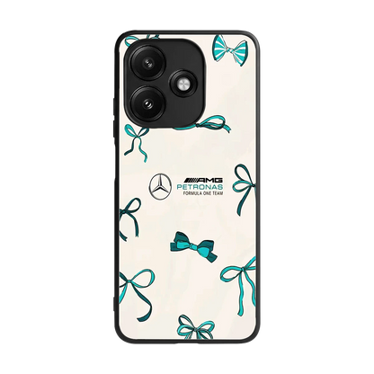 AMG X Bows back phone cover | glass case for redmi 12 5g