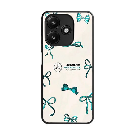 AMG X Bows back phone cover | glass case for redmi 12 5g