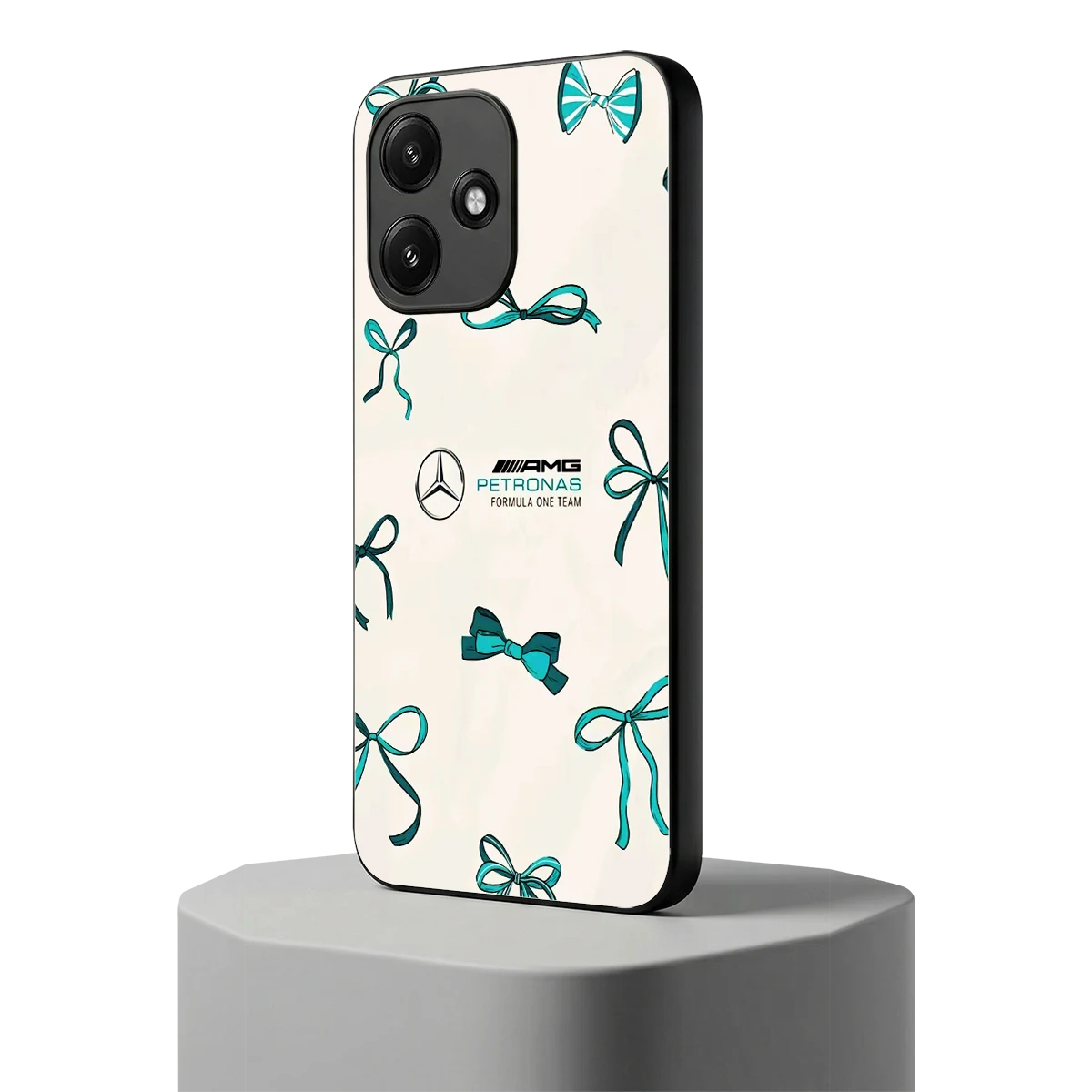 AMG X Bows redmi 12 5g mobile cover | shockproof glass phone case