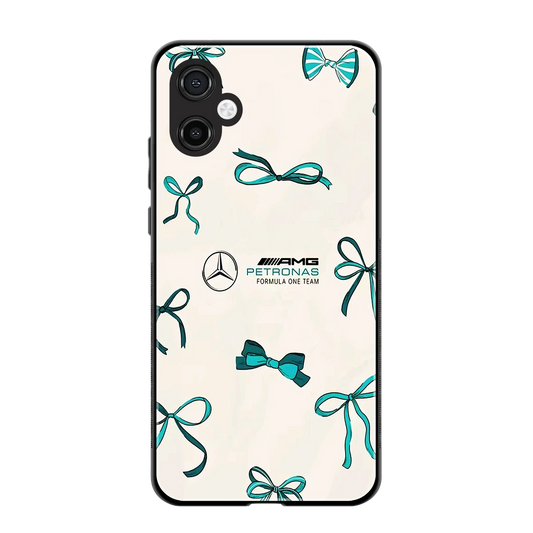 AMG X Bows back phone cover | glass case for samsung galaxy a06 5g