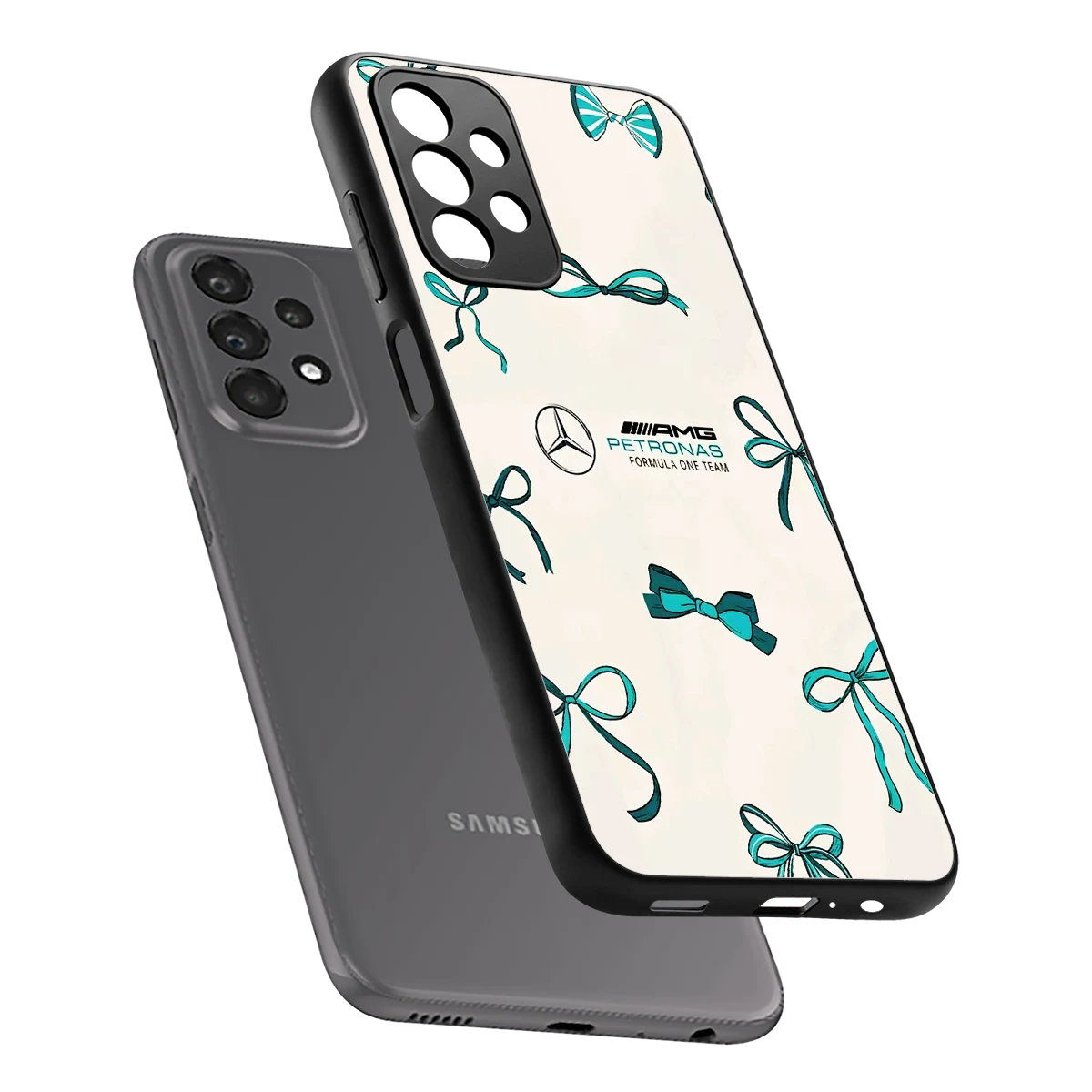AMG X Bows sleek samsung galaxy a23 cover with tempered glass back and TPU edges