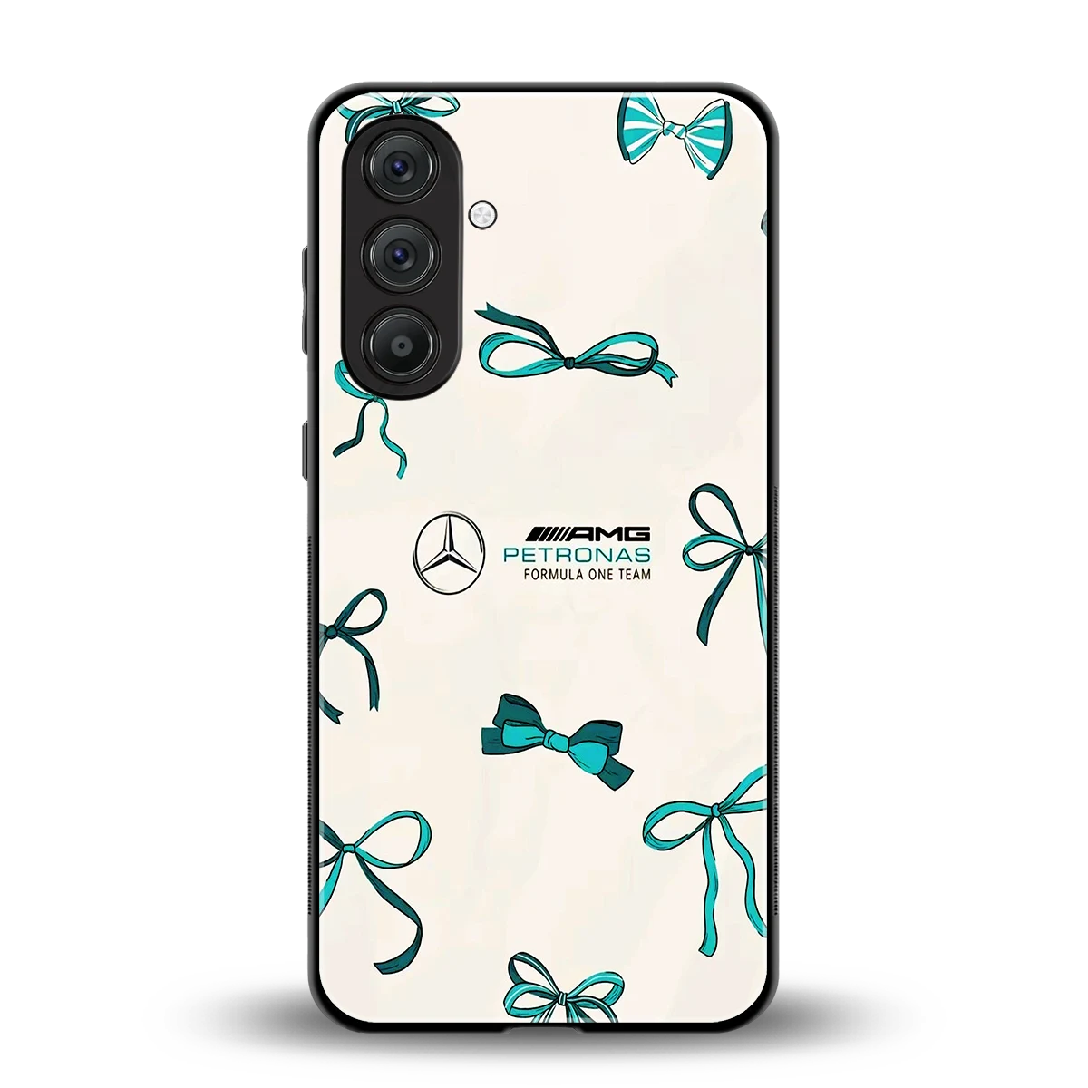 AMG X Bows back phone cover | glass case for samsung galaxy a55 5g