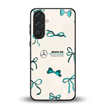 AMG X Bows back phone cover | glass case for samsung galaxy a55 5g
