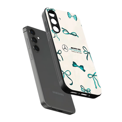AMG X Bows sleek samsung galaxy a55 5g cover with tempered glass back and TPU edges