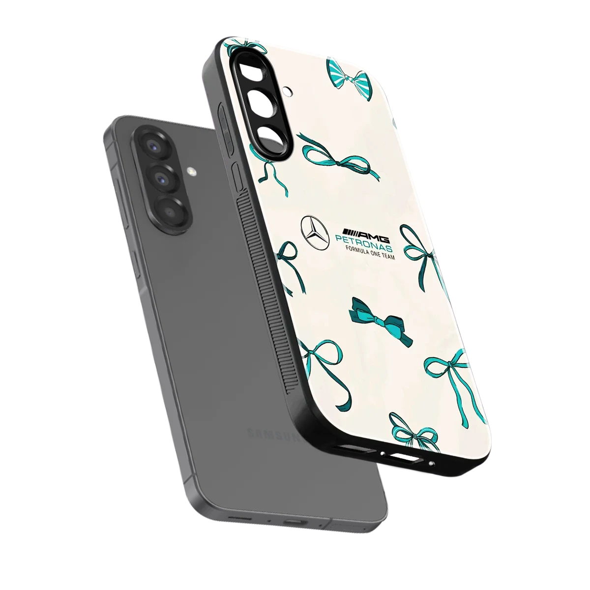 AMG X Bows sleek samsung galaxy a17 5g cover with tempered glass back and TPU edges