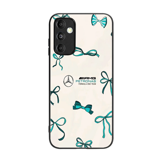 AMG X Bows back phone cover | glass case for samsung galaxy m14 5g