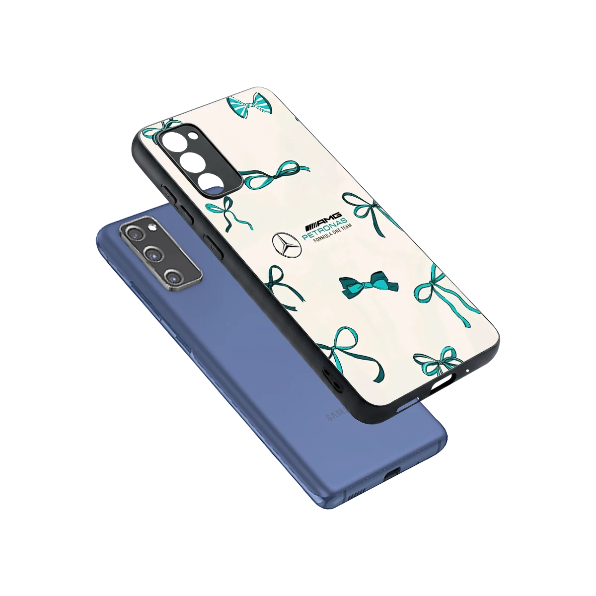 AMG X Bows sleek samsung galaxy s20 fe cover with tempered glass back and TPU edges