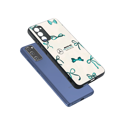 AMG X Bows sleek samsung galaxy s20 fe cover with tempered glass back and TPU edges