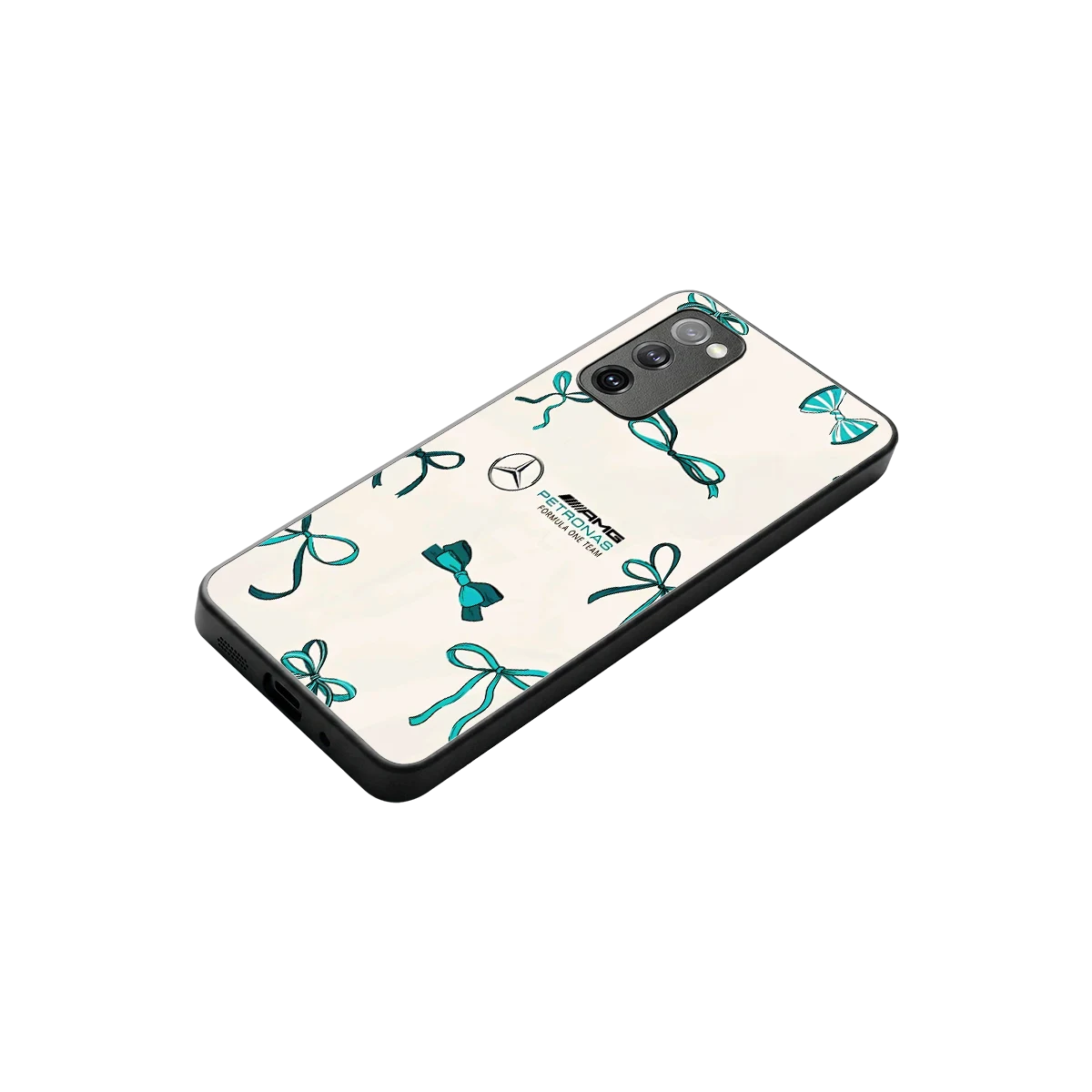 AMG X Bows stylish phone case for samsung galaxy s20 fe | glossy glass and slim fit