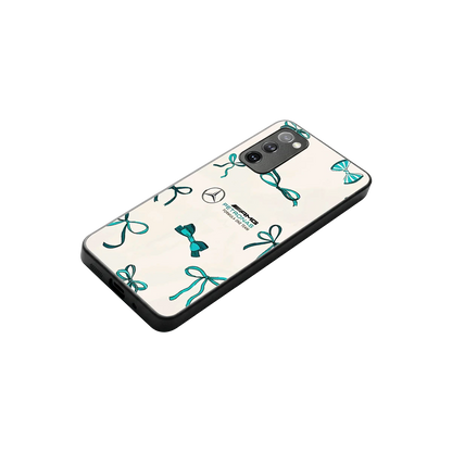 AMG X Bows stylish phone case for samsung galaxy s20 fe | glossy glass and slim fit