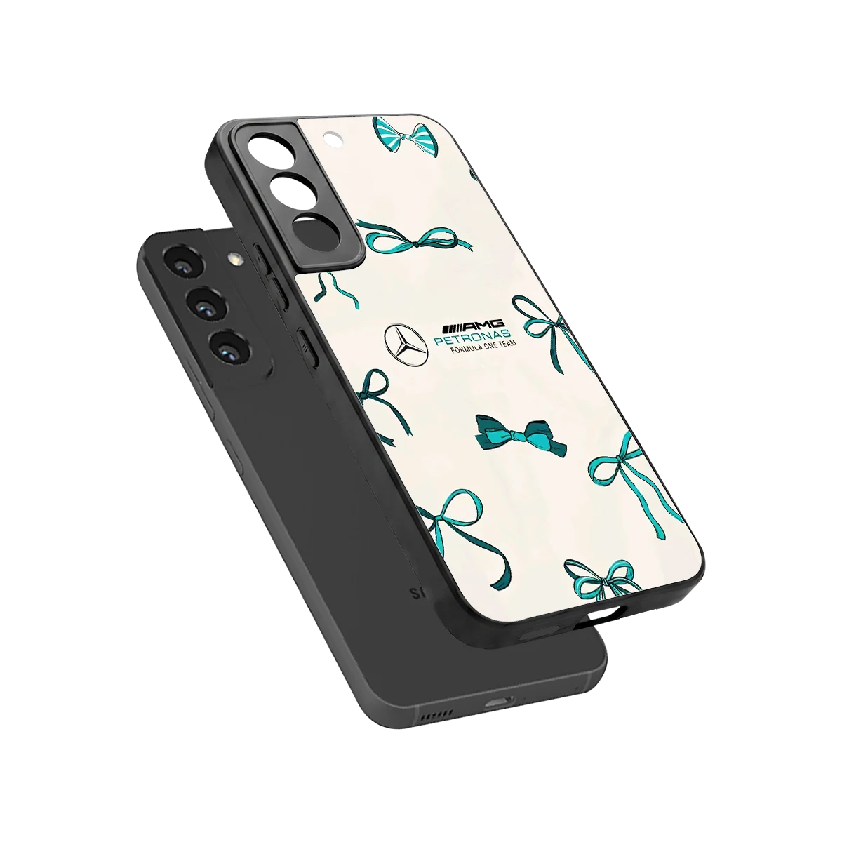 AMG X Bows sleek samsung galaxy s22 cover with tempered glass back and TPU edges
