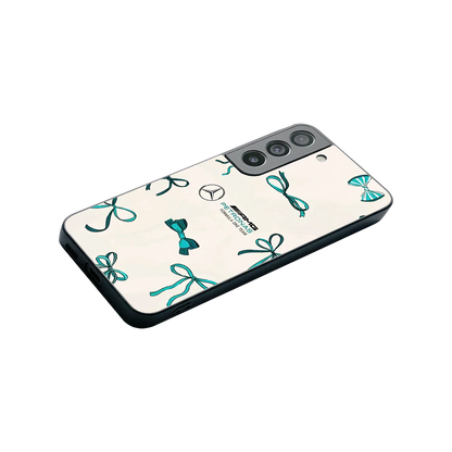 AMG X Bows stylish phone case for samsung galaxy s22 | glossy glass and slim fit