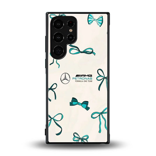 AMG X Bows back phone cover | glass case for samsung galaxy s24 ultra