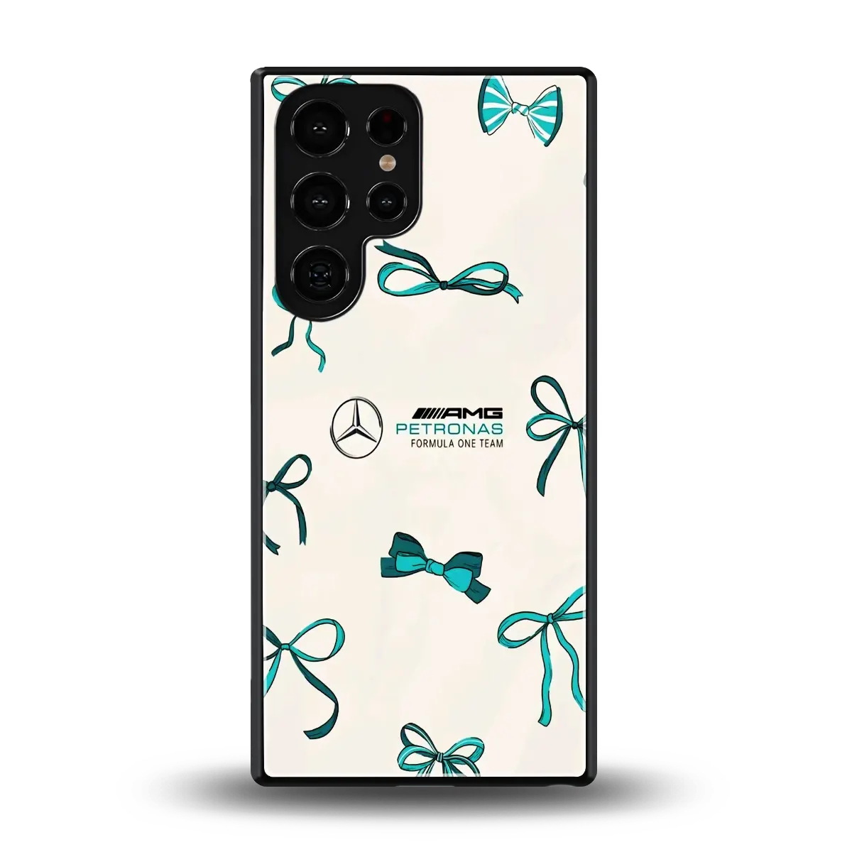 AMG X Bows back phone cover | glass case for samsung galaxy s25 ultra