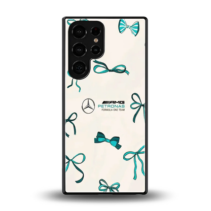 AMG X Bows back phone cover | glass case for samsung galaxy s25 ultra