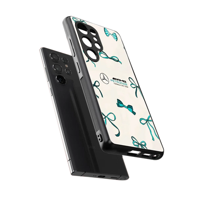 AMG X Bows sleek samsung galaxy s25 ultra cover with tempered glass back and TPU edges