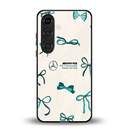 AMG X Bows back phone cover | glass case for samsung galaxy s24 fe