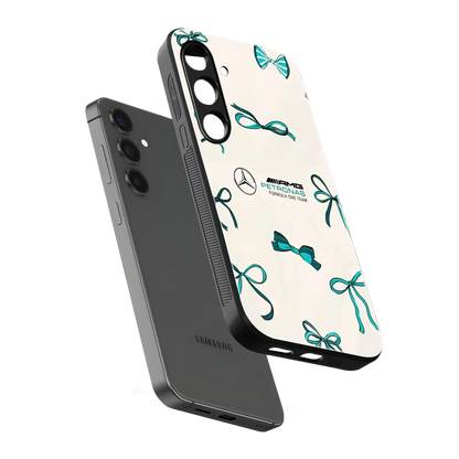 AMG X Bows sleek samsung galaxy s25 fe cover with tempered glass back and TPU edges