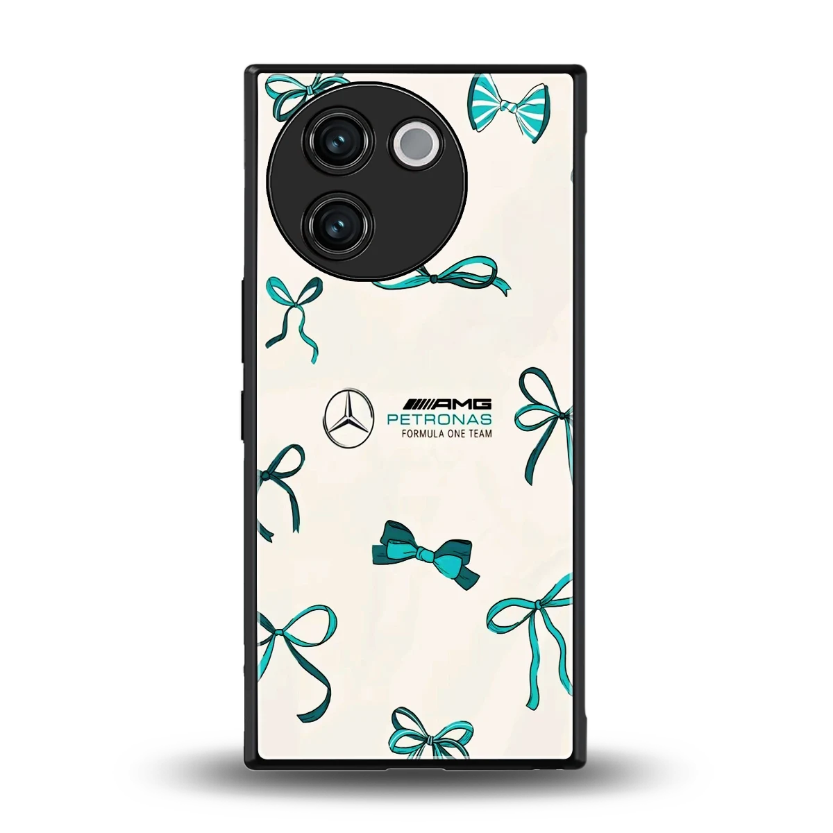 AMG X Bows back phone cover | glass case for vivo v30e