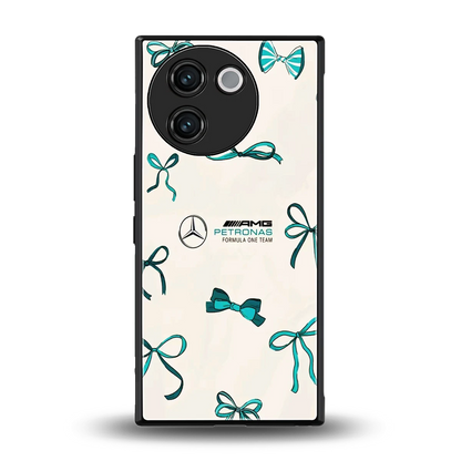 AMG X Bows back phone cover | glass case for vivo v30e