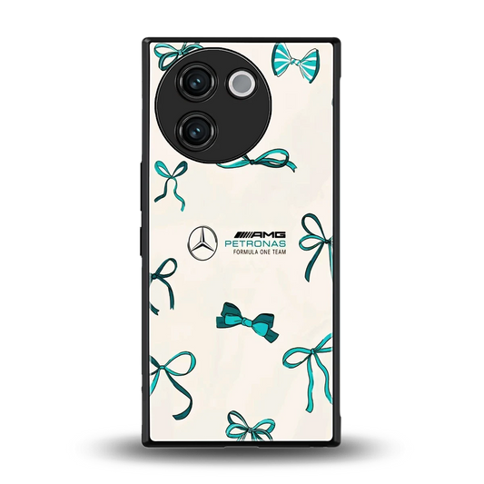 AMG X Bows back phone cover | glass case for vivo v30e