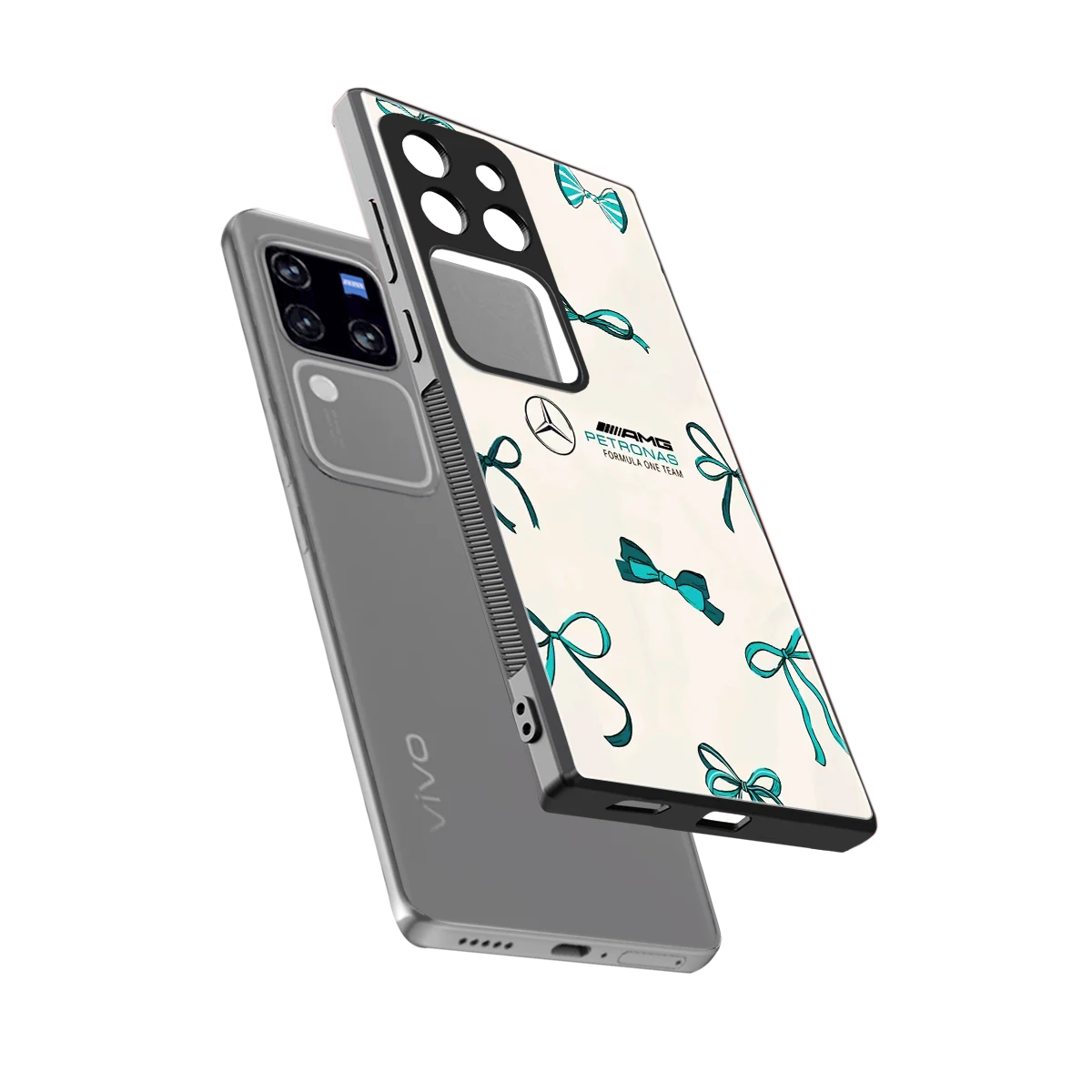 AMG X Bows sleekvivo v30 pro cover with tempered glass back and TPU edges