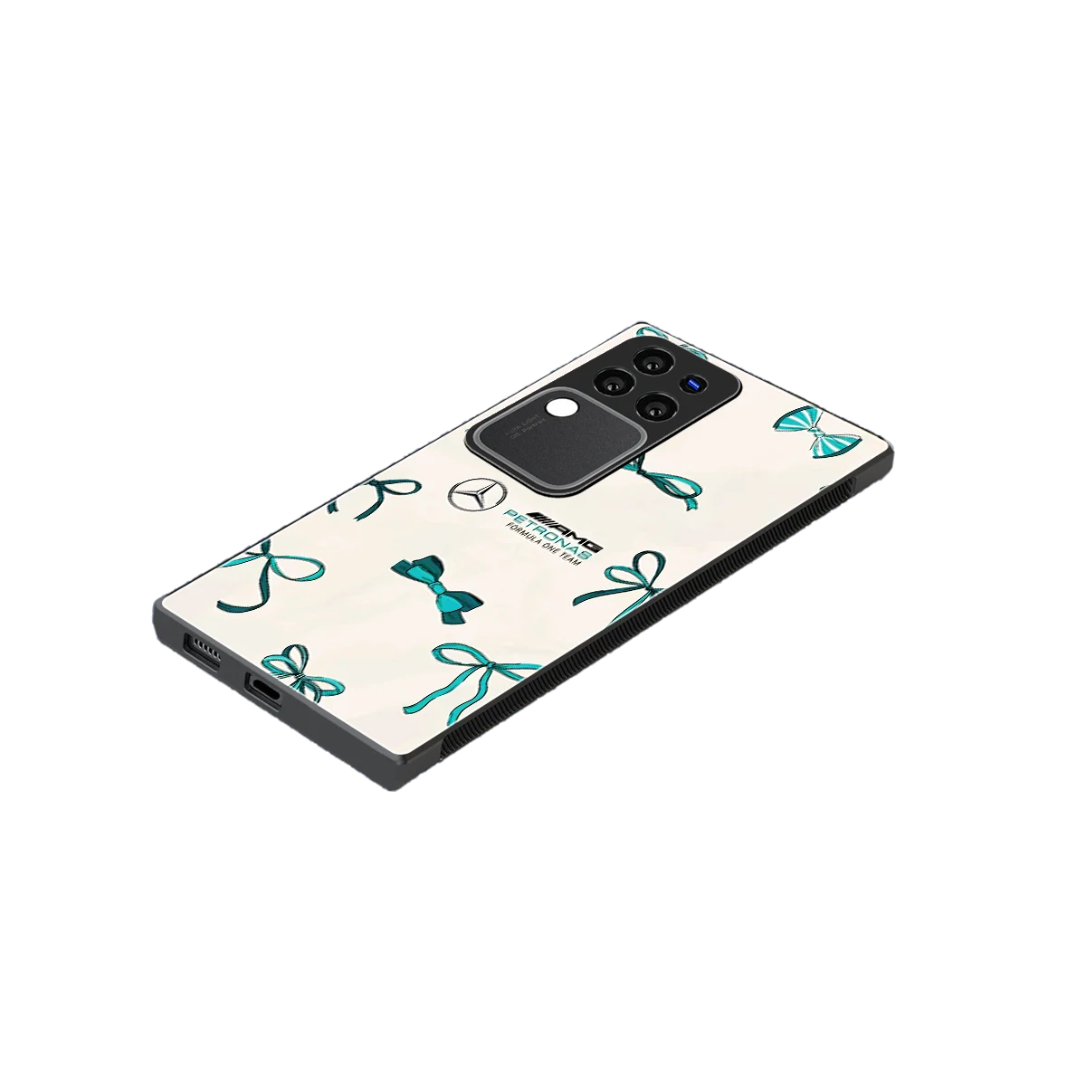 AMG X Bows stylish phone case forvivo v30 pro | glossy glass and slim fit