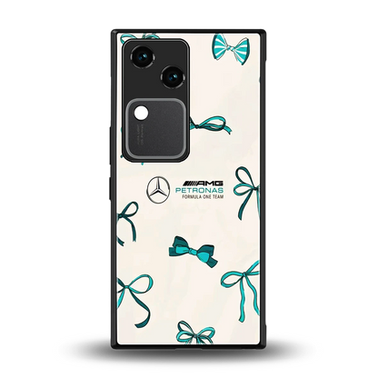 AMG X Bows back phone cover | glass case for vivo v30