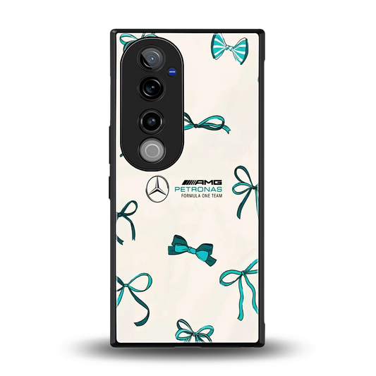 AMG X Bows back phone cover | glass case for vivo v40 pro