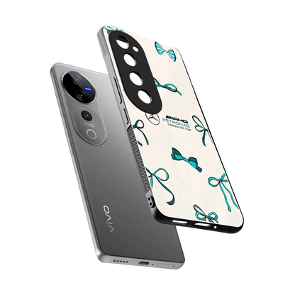 AMG X Bows sleek vivo v40 pro cover with tempered glass back and TPU edges