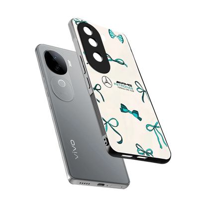 AMG X Bows sleek vivo v40e cover with tempered glass back and TPU edges