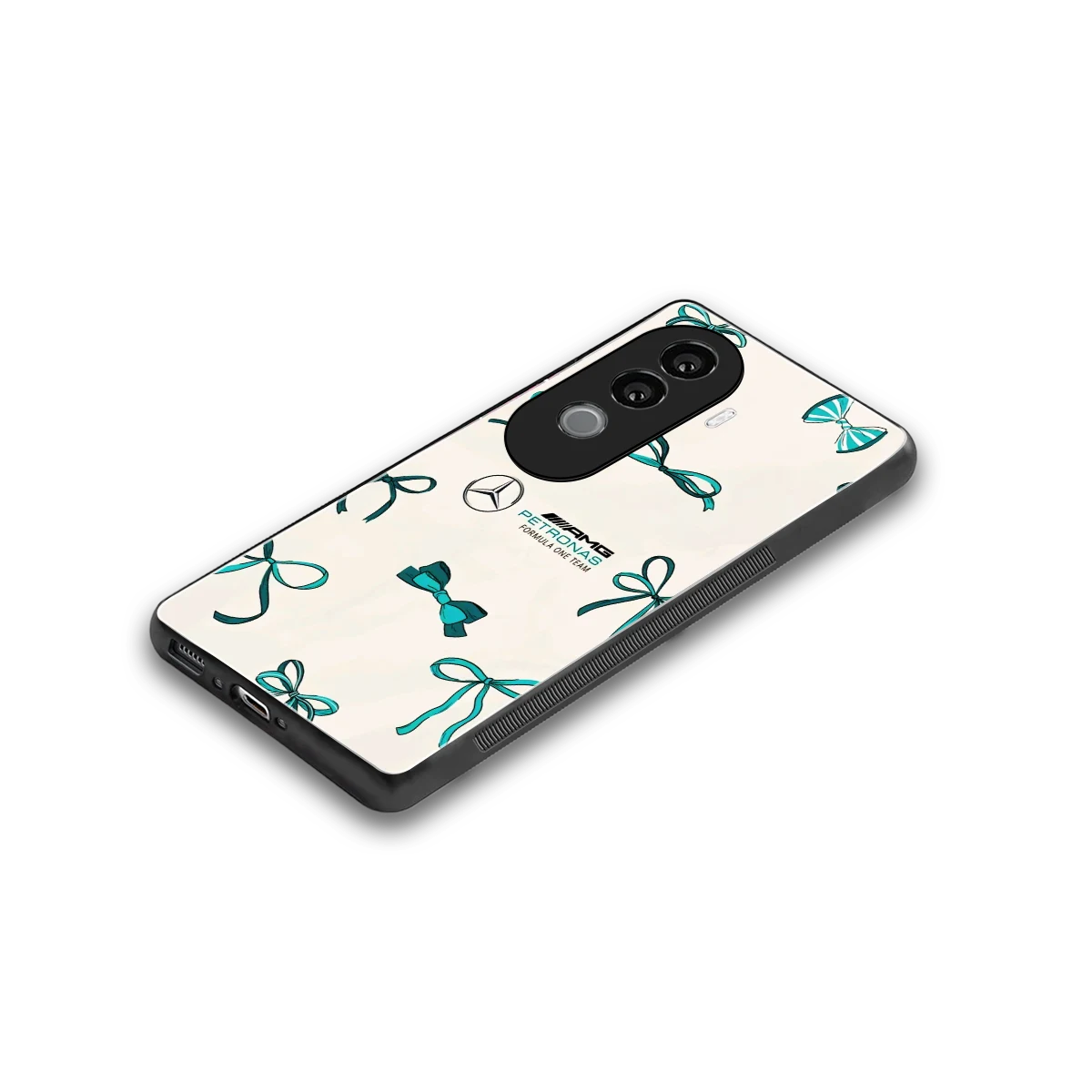 AMG X Bows stylish phone case for vivo v40e | glossy glass and slim fit