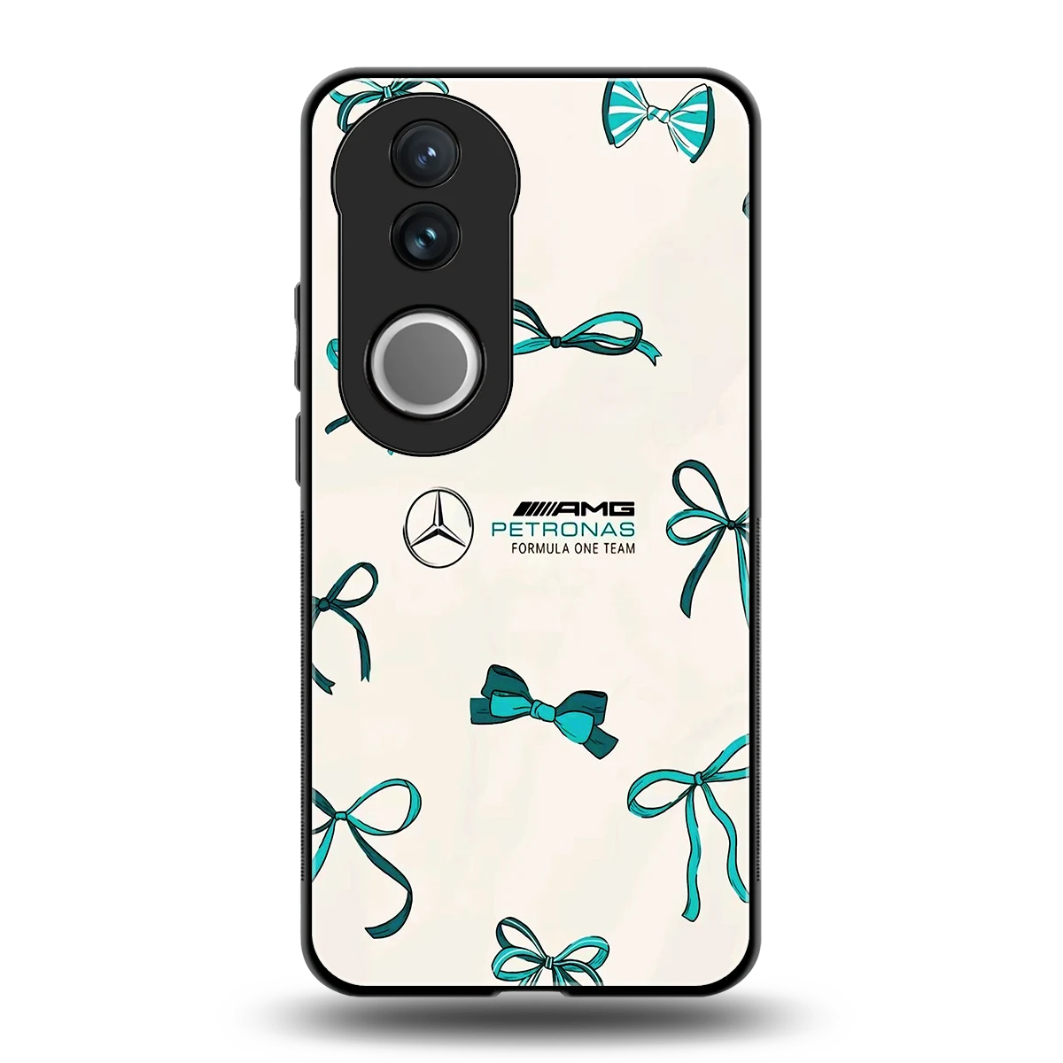 AMG X Bows back phone cover | glass case for vivo v50