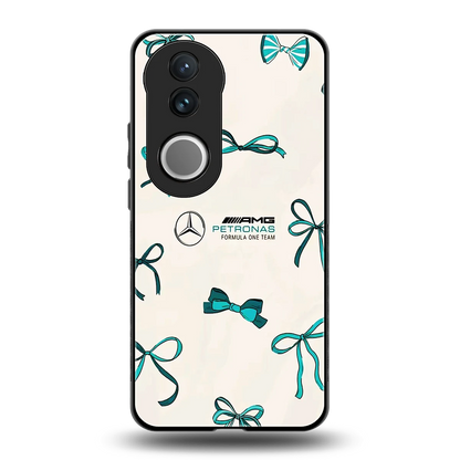 AMG X Bows back phone cover | glass case for vivo v50