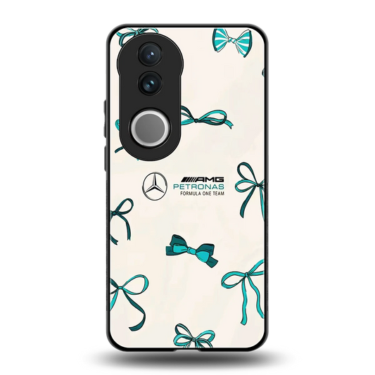 AMG X Bows back phone cover | glass case for vivo v50