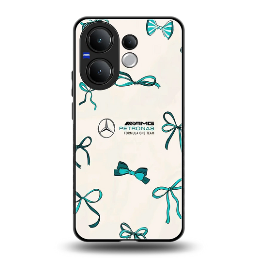 AMG X Bows back phone cover | glass case for vivo v60