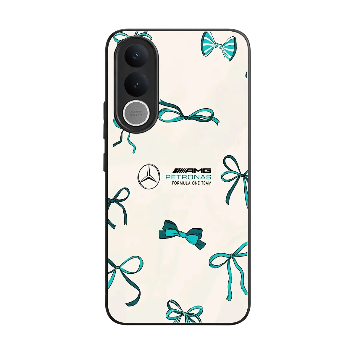 AMG X Bows back phone cover | glass case for vivo v70 fe