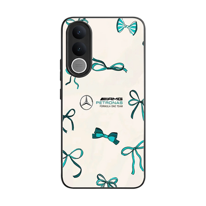 AMG X Bows back phone cover | glass case for vivo v70 fe