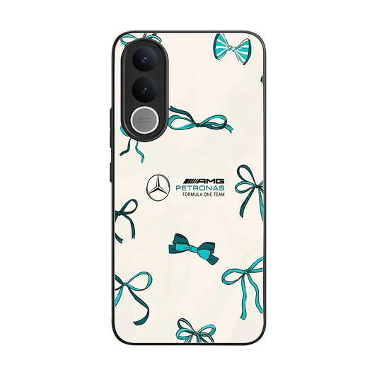AMG X Bows back phone cover | glass case for vivo v70 fe