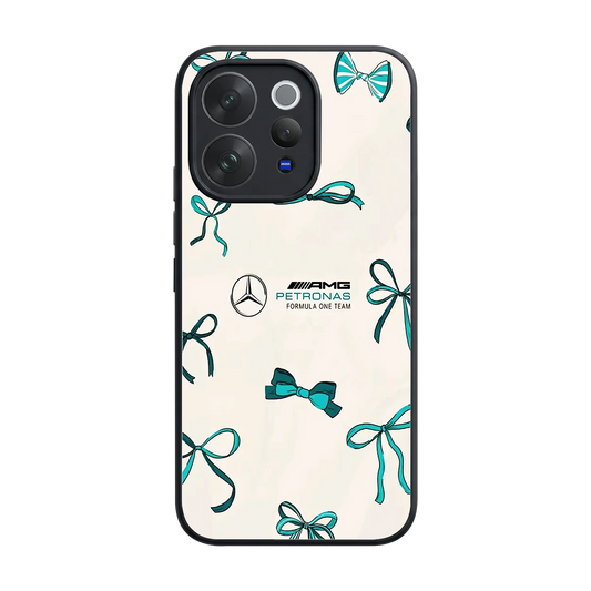 AMG X Bows back phone cover | glass case for vivo v70
