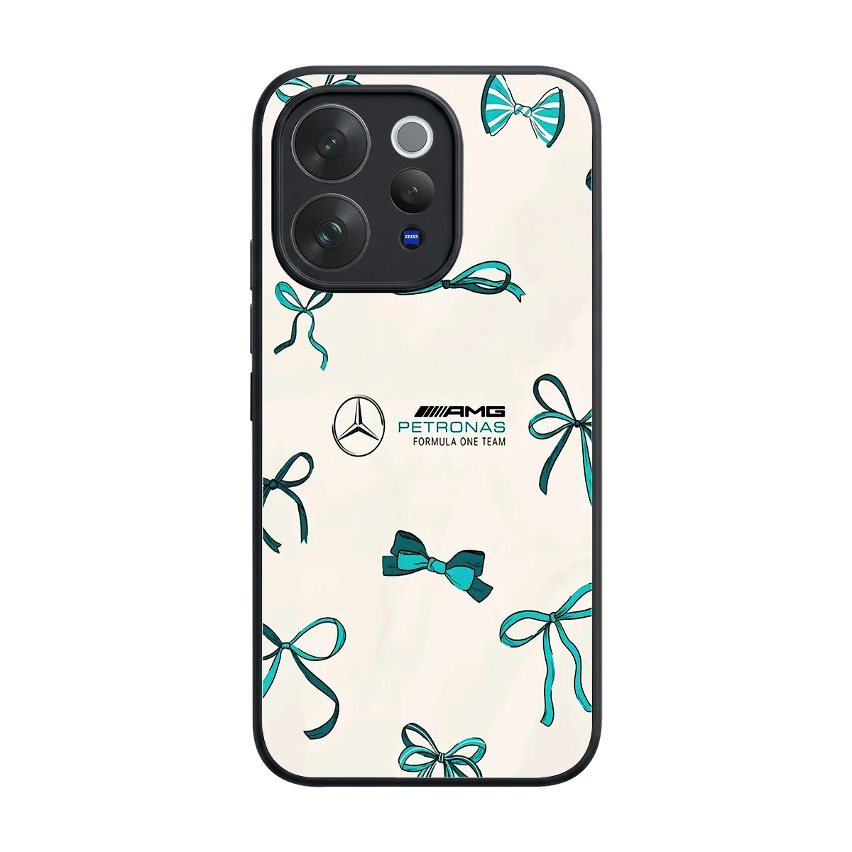 AMG X Bows back phone cover | glass case for vivo v70 elite