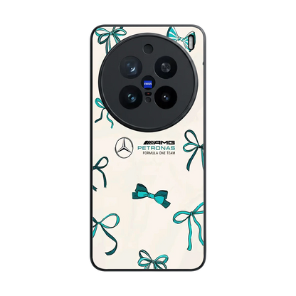 AMG X Bows back phone cover | glass case for vivo x200 pro