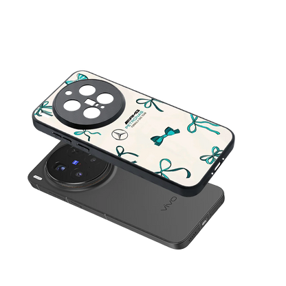 AMG X Bows sleek vivo x300 pro cover with tempered glass back and TPU edges