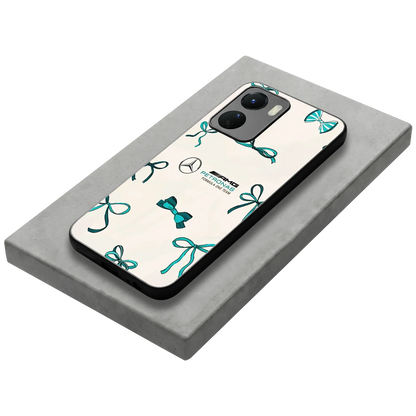 AMG X Bows stylish phone case for vivo y16 | glossy glass and slim fit
