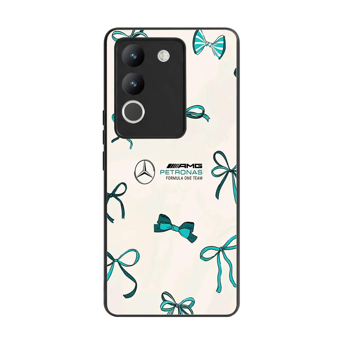 AMG X Bows back phone cover | glass case for vivo y200 5g