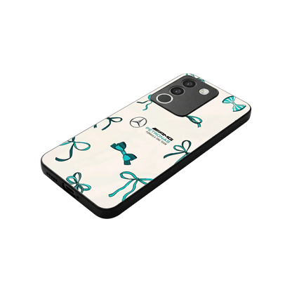 AMG X Bows stylish phone case for vivo y200 5g | glossy glass and slim fit